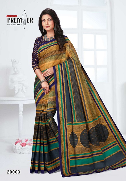 Premier Sun City Vol 20 Pure Cotton  Printed Designer Sarees